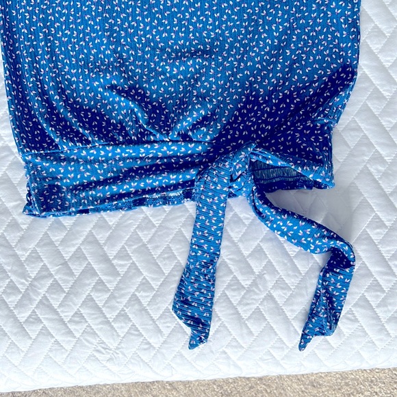 Willow & Root One Shoulder Ribbed Floral Tank Top Medium - Picture 5 of 8